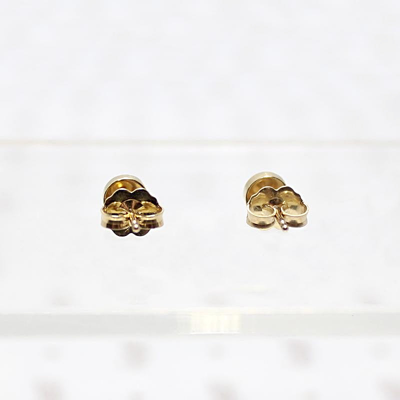 Elegantly Industrial Screw Head Studs in Recycled Gold