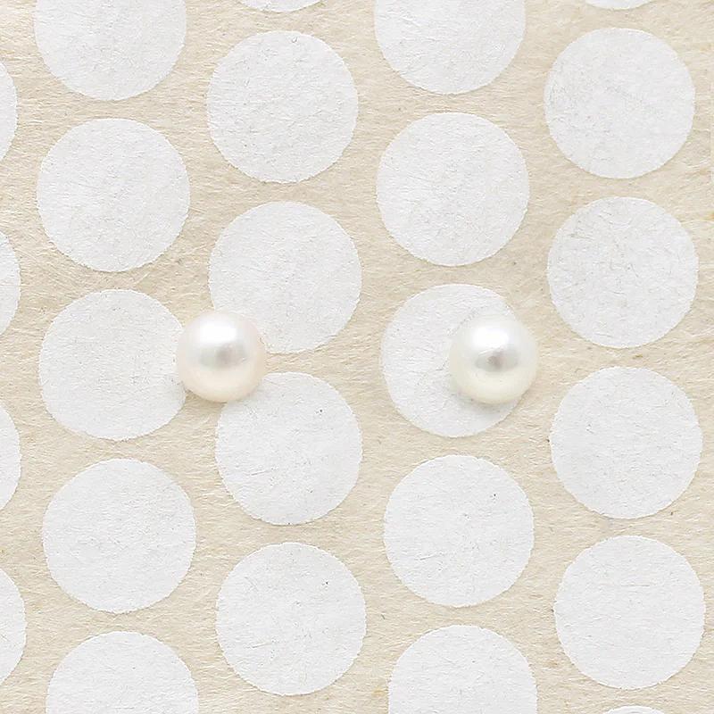 Petite Cultured Pearl Studs in 14k Gold