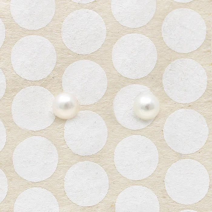 Petite Cultured Pearl Studs in 14k Gold