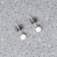 Petite Cultured Pearl Studs in 14k Gold