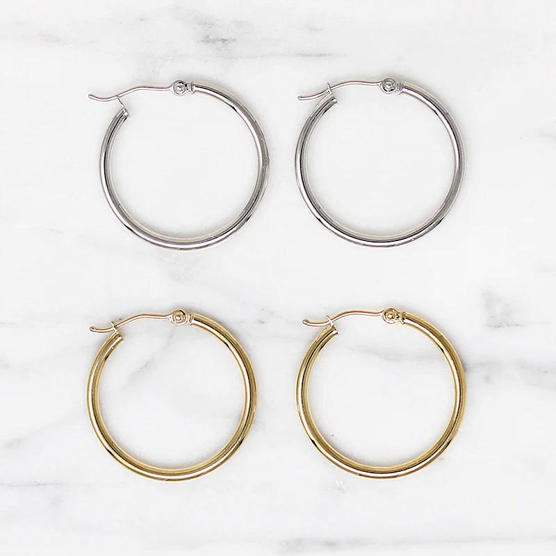 New Favorite 25mm Recycled 14k Gold Hoops