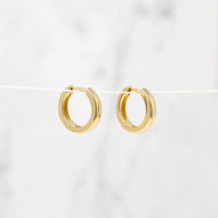 Chubby Little 11.5mm Recycled Gold Huggies