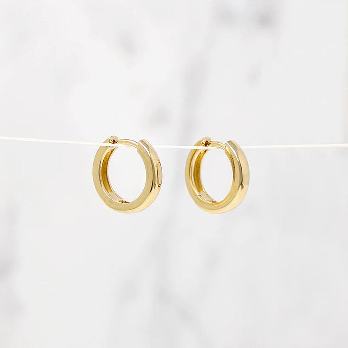 Chubby Little 11.5mm Recycled Gold Huggies