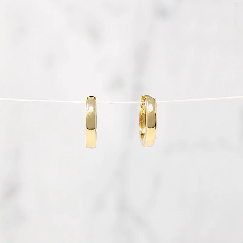 Chubby Little 11.5mm Recycled Gold Huggies