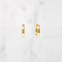 Chubby Little 11.5mm Recycled Gold Huggies