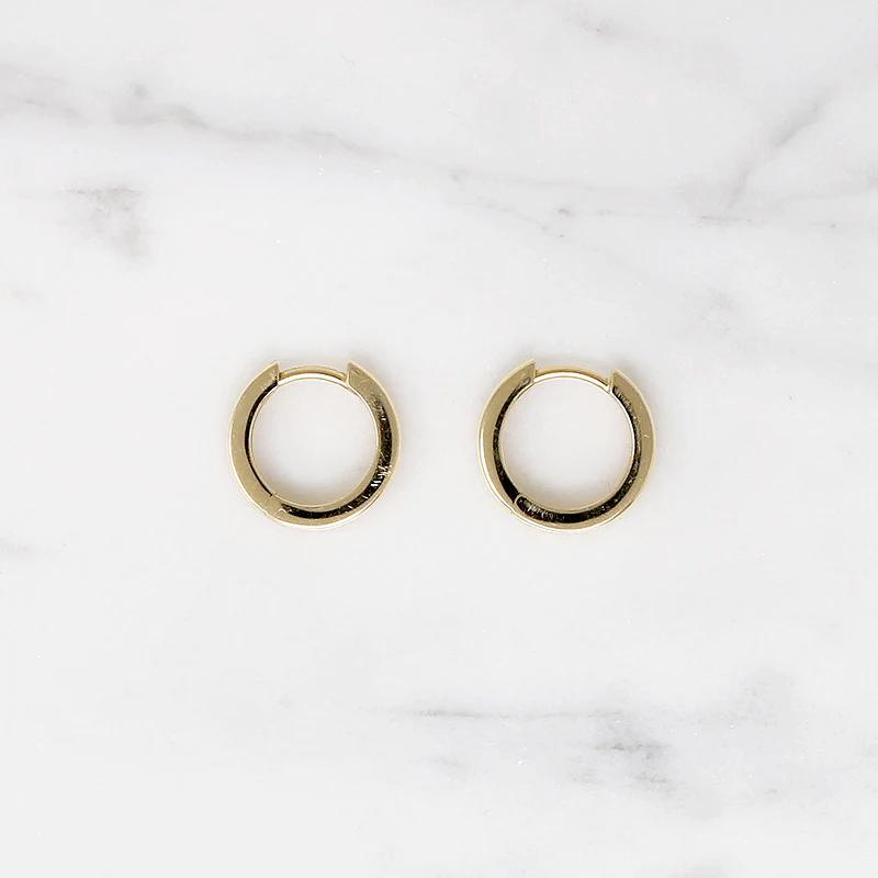Chubby Little 11.5mm Recycled Gold Huggies