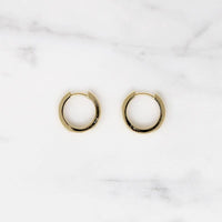 Chubby Little 11.5mm Recycled Gold Huggies