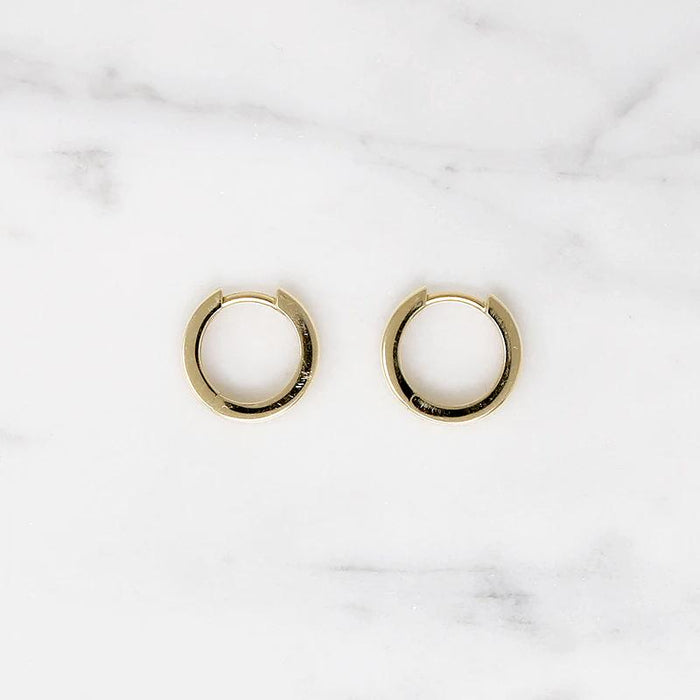 Chubby Little 11.5mm Recycled Gold Huggies