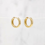 Huggies Chubby Little 14mm Recycled Gold Hoops