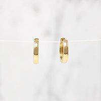Huggies Chubby Little 14mm Recycled Gold Hoops