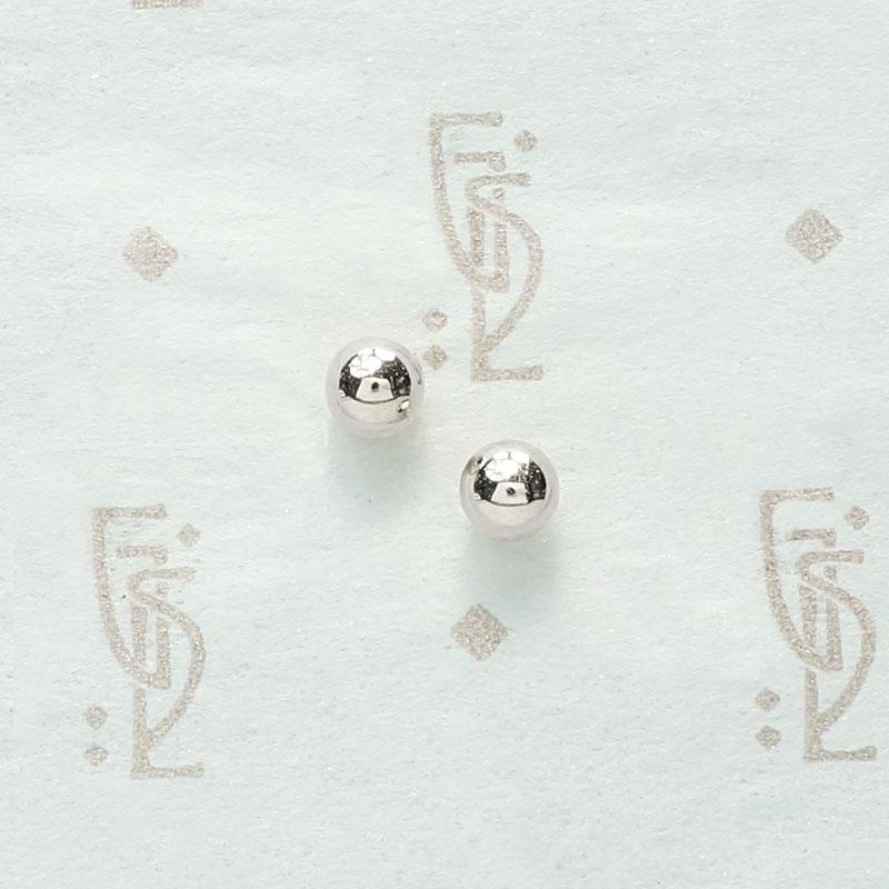 Recycled 14k Gold 3mm Ball Stud Earrings