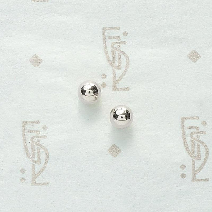 Recycled 14k Gold 3mm Ball Stud Earrings