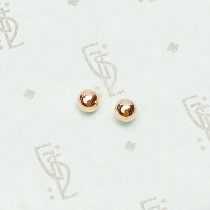 Recycled 14k Gold 3mm Ball Stud Earrings