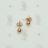 Recycled 14k Gold 4mm Ball Stud Earrings