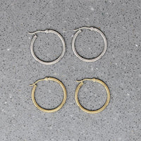 Just Right 20mm Recycled 14k Gold Hoops