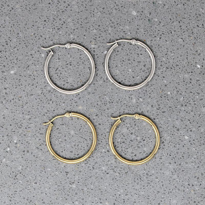 Just Right 20mm Recycled 14k Gold Hoops