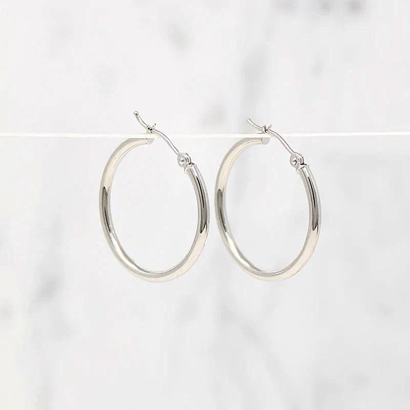 Just Right 20mm Recycled 14k Gold Hoops