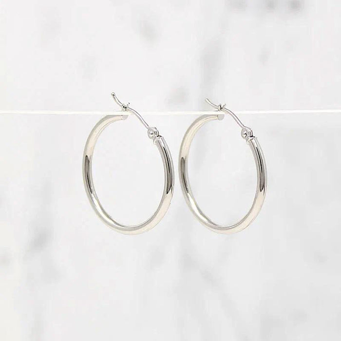Just Right 20mm Recycled 14k Gold Hoops