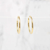 Just Right 20mm Recycled 14k Gold Hoops