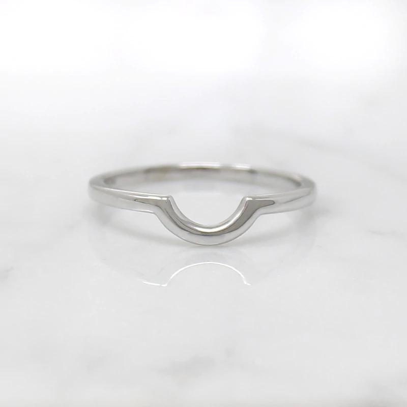 Slim "U" Contour Nesting Wedding Band