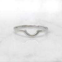 Slim "U" Contour Nesting Wedding Band