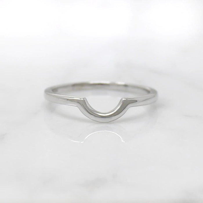 Slim "U" Contour Nesting Wedding Band