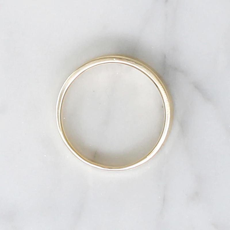 Narrow Contour Curve Wedding Band
