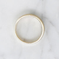 Narrow Contour Curve Wedding Band
