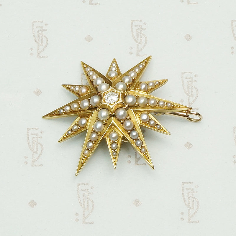 Strikingly Beautiful 18k Pearl and Diamond Jewel