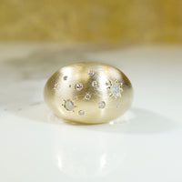 Starry Night Gold Bombé Ring