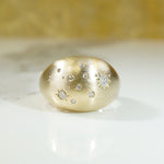 Starry Night Gold Bombé Ring