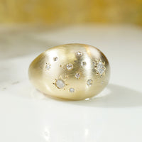 Starry Night Gold Bombé Ring