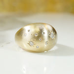 Starry Night Gold Bombé Ring