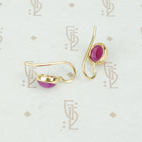The Pink Star Ruby Ear Drops