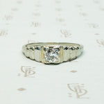 .30ct oec diamond set 14k white gold diamond ring