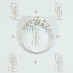 Stunning Step Cut Diamond Platinum Ring
