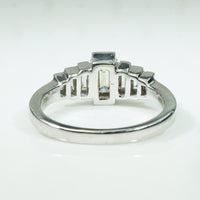 Emerald Cut and Baguette Diamond Ring