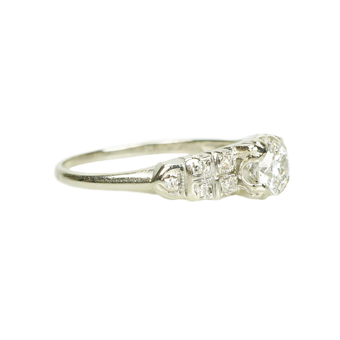 Vintage 1930's Old Euro Engagement Ring