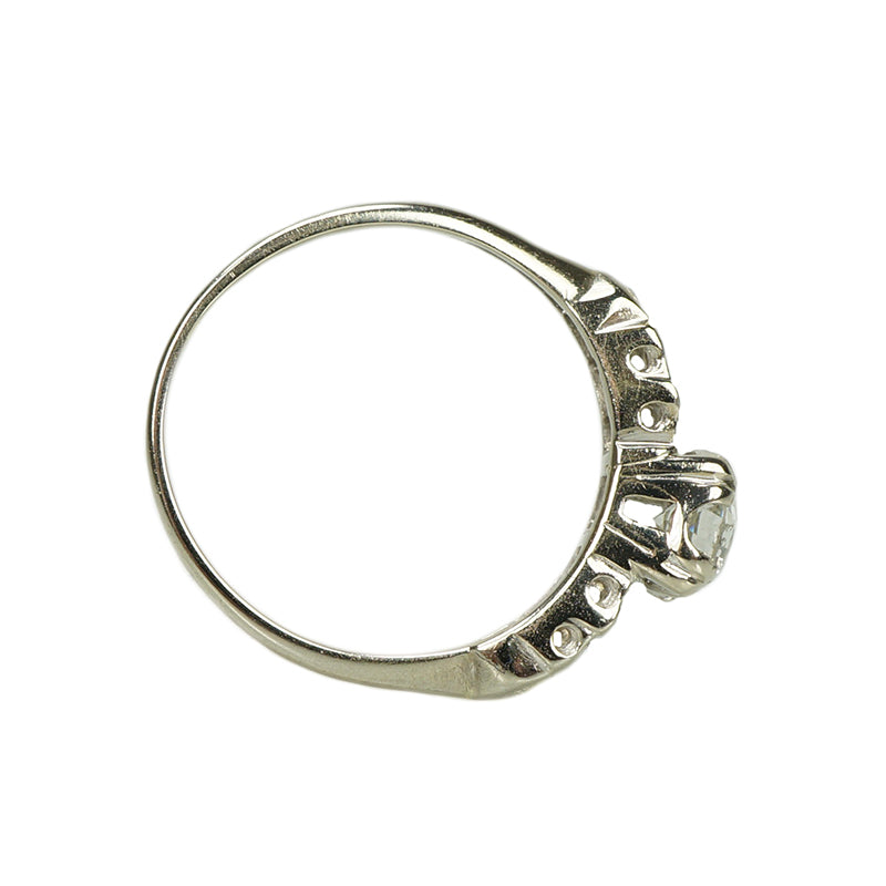 Vintage 1930's Old Euro Engagement Ring