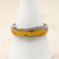 Handsome Silver & Gold Leaf Band by Acanthus