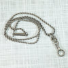 Antique Silver Rope Chain with Niello Hook by Ancient Influences
