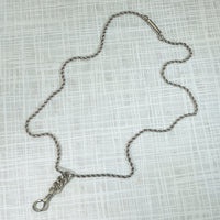 Antique Silver Rope Chain with Niello Hook by Ancient Influences