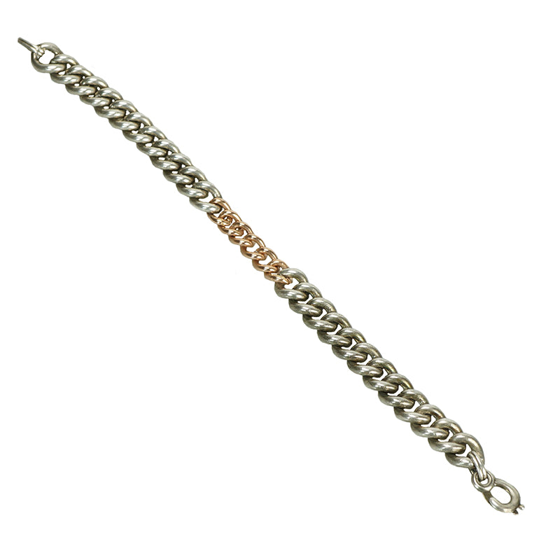 The Comfortable Curb Bracelet - Gem Set Love