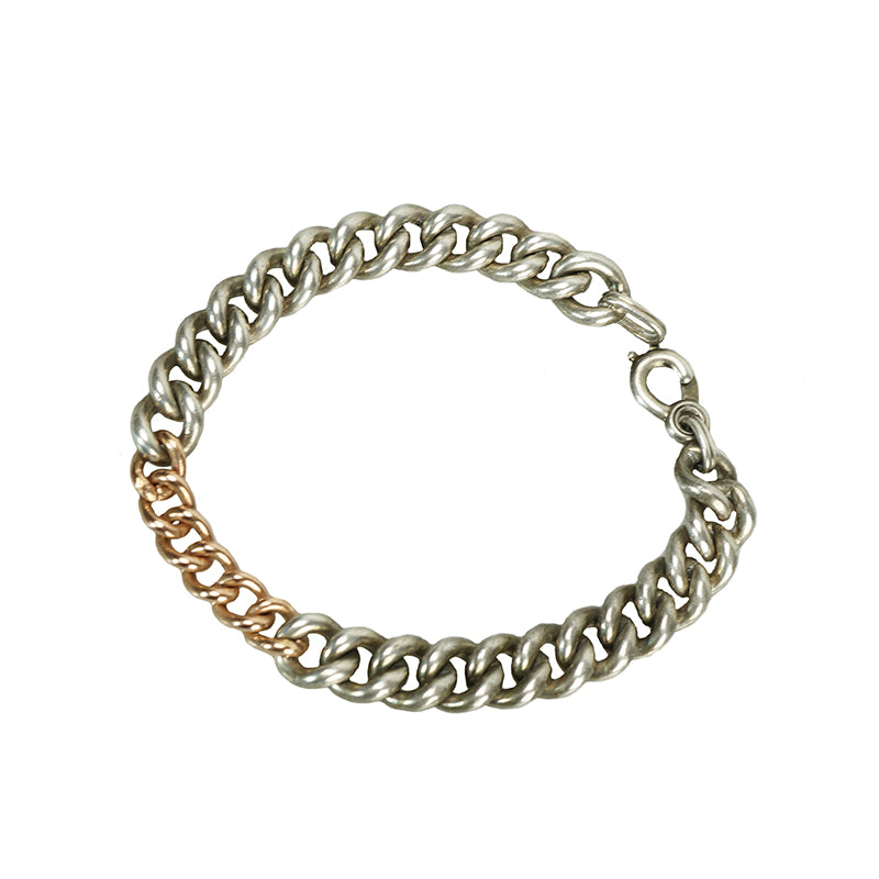 The Comfortable Curb Bracelet - Gem Set Love
