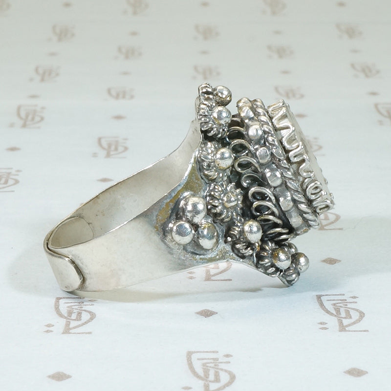 sterling silver locket/poison ring taxco mexico circa 1960