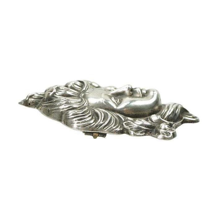 Impressive Art Nouveau Steling Brooch