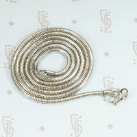 slinky 18' snake chain in sterling