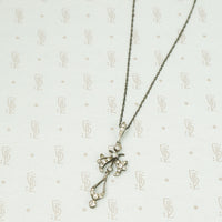 Belle Epoque Sterling Silver and Paste Lavalier