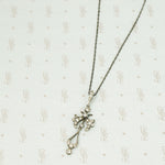Belle Epoque Sterling Silver and Paste Lavalier