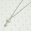 Belle Epoque Sterling Silver and Paste Lavalier
